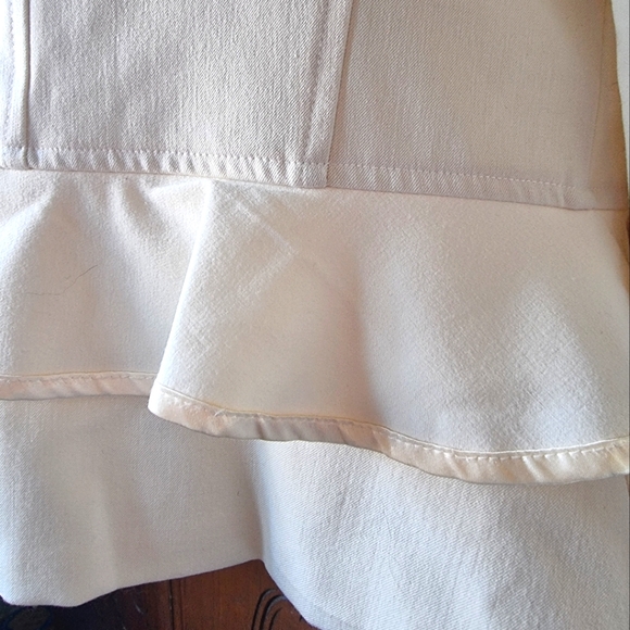 🆕️ Carabella Collection Beau Bois Women's  Ivory Ruffled Blazer Suit Jacket - Picture 7 of 11